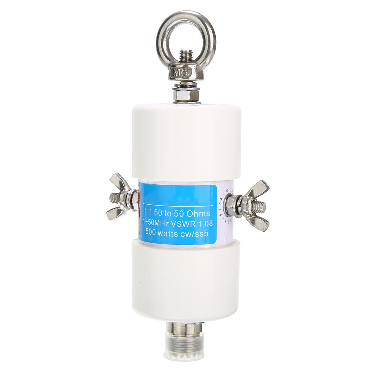 Balun universel, tension 1:1 HF étanche, bandes 160m-6m 1.8-50MHz 500W, pour antenne à ondes courtes, 87x45mm