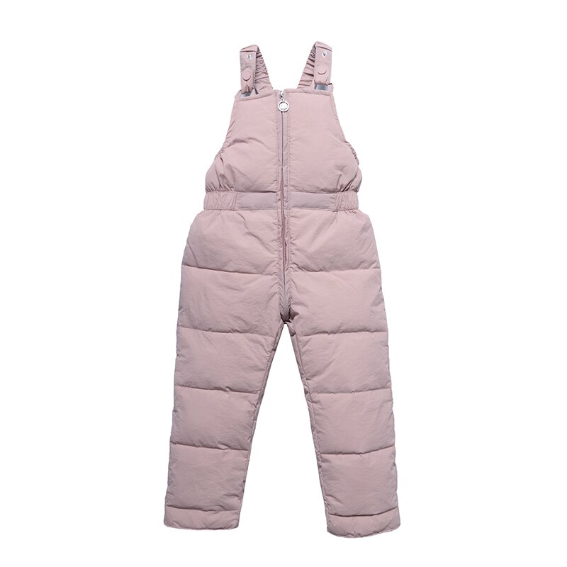 Børn vinter overalls småbørn piger &amp; drenge vinter jumpsuits børn tykke varme bukser børne overalls til drenge 1-5 år: Lyserød / 2t