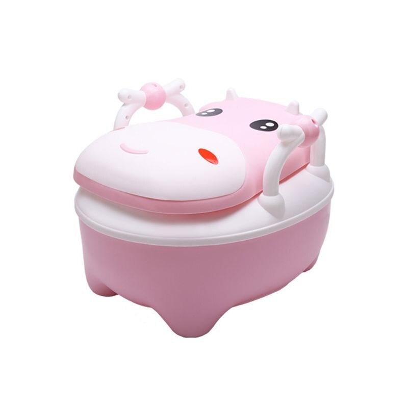 Soft Baby Potty Toddler Toilet Training Seat Large Anti-Slip Base Kids Road Pot 40JC: pink