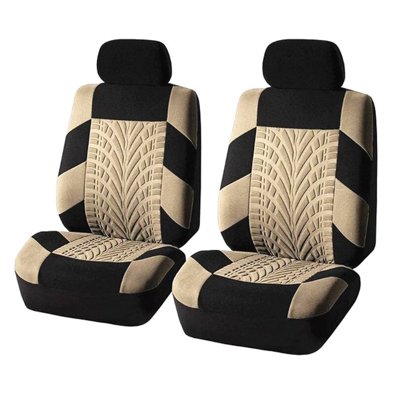 Kbkmcy broderi bilsædebetræk til citroen  c1 celysee  ds3 c4 ds4 c5 ds5 c3 aircross bilbeskytter sædebetræk: Beige