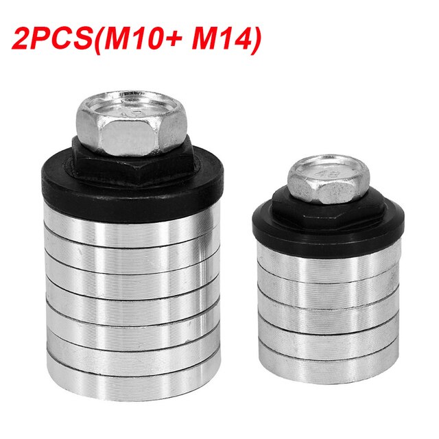 M10/M14 Angle Grinder To Grooving Machine Adapter Conversion Kit Flange Nut Metal Lock Nut Grooving Machine For 100/125-230: Silver  M10-M14