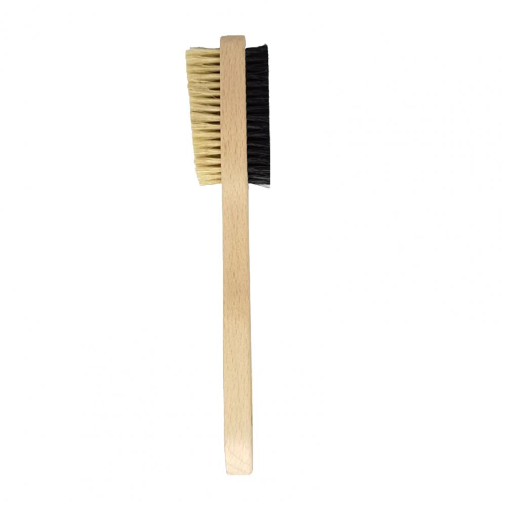 Brosse d'escalade 2 en 1, brosse à poils souples avec manche en bois de hêtre, dissolvant de callosités, brosse à poils de sanglier pour l'escalade: YELLOW