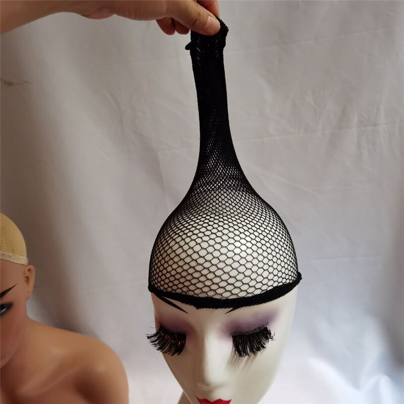 Wish Wig – filet à cheveux élastique extensible, casquette de perruque, maille Cool, Cosplay, résille de couleur noire,