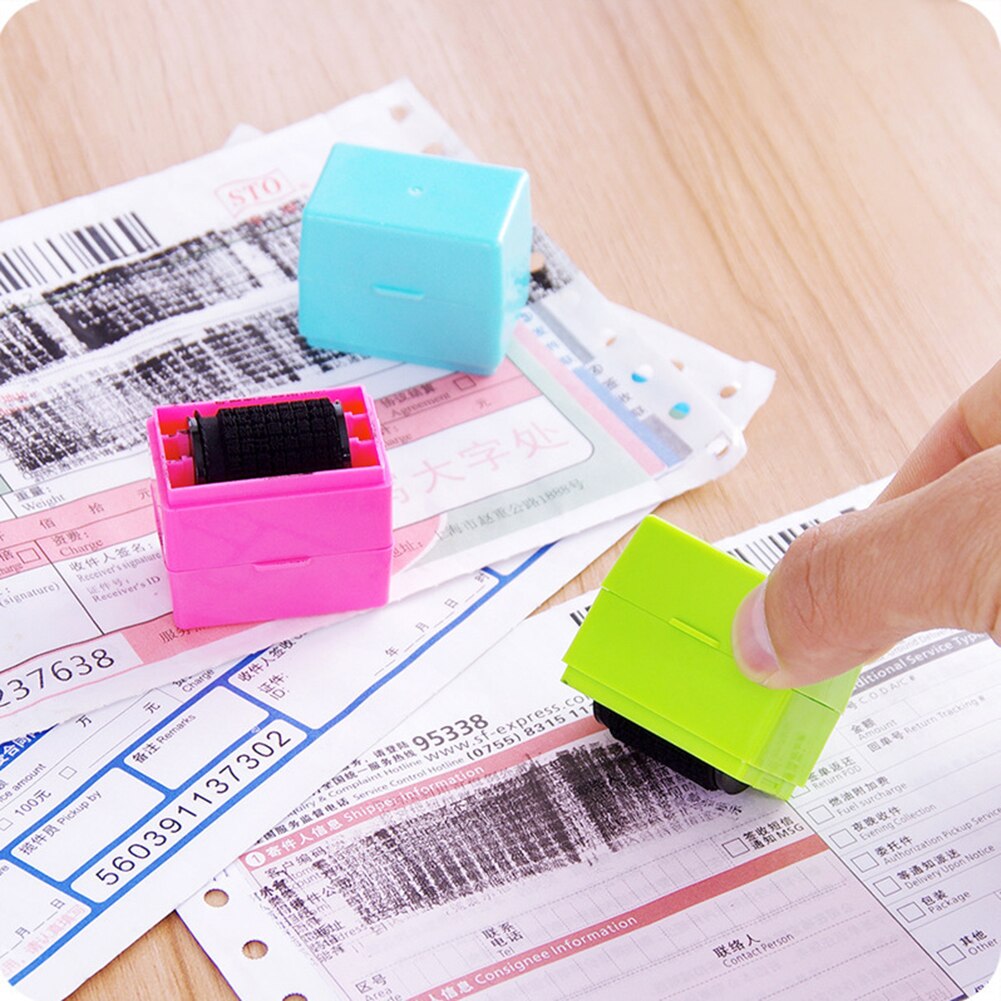 Messy Code Identity Privacy Information Coverage Confidential Roller Stamp