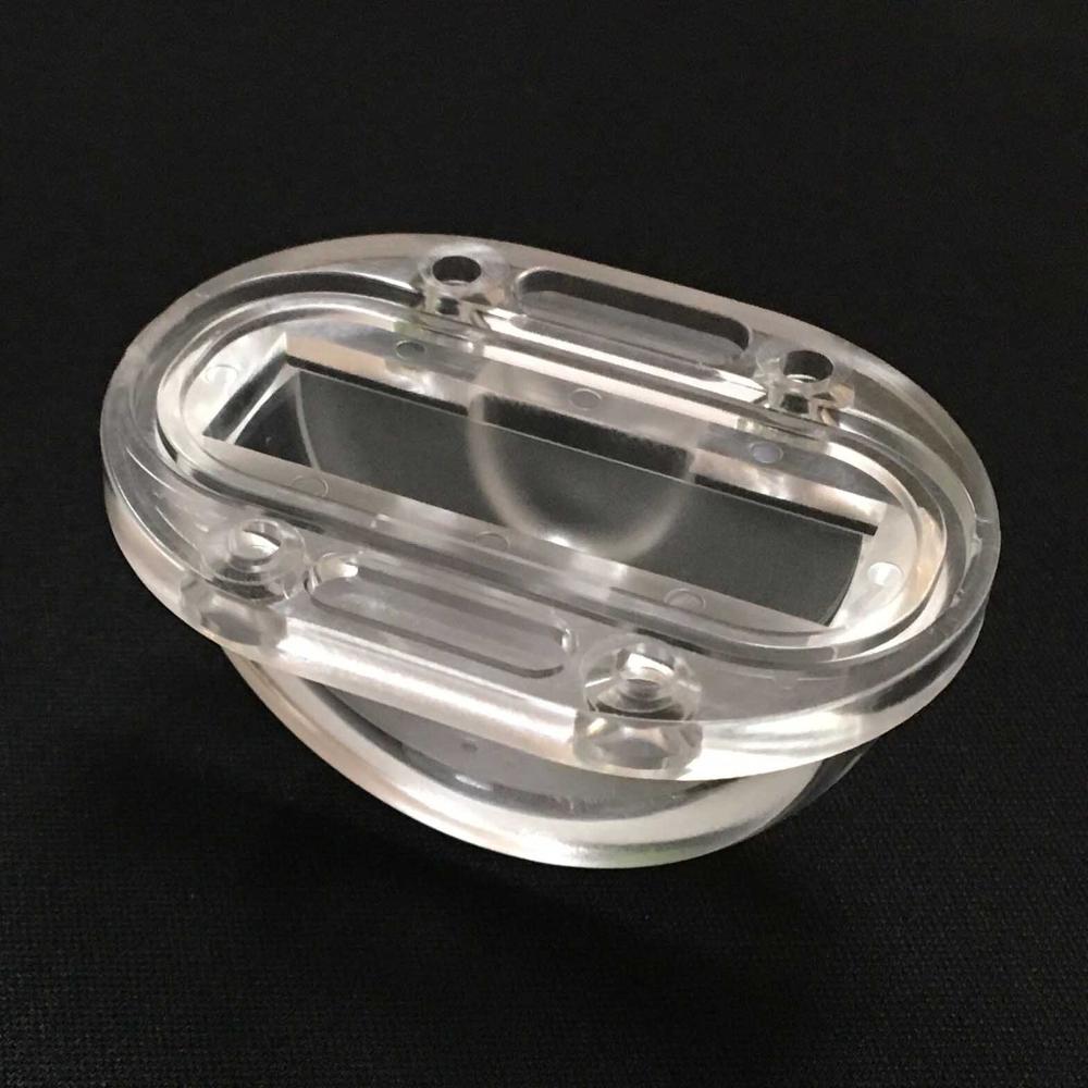 LED Lens 55.1X40X31.12mm with Waterproof ring 5X180 degree Window lamp lens: Default Title