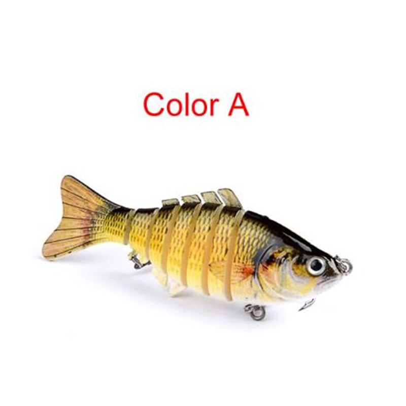 Fishing Lures Lifelike Eyes 7 Segment Realistic Fishing Artificial Bait Bionic Bait Treble Hooks Crucian Carp: type  1