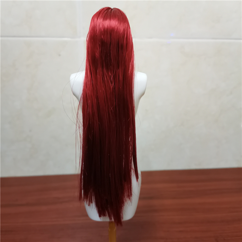 In Lager Sammeln 1/6 Skala Kumik Soldat Weibliche Kopf Haar Perücke Modell Zubehör Modell für 12 &quot;Weibliche Kopf