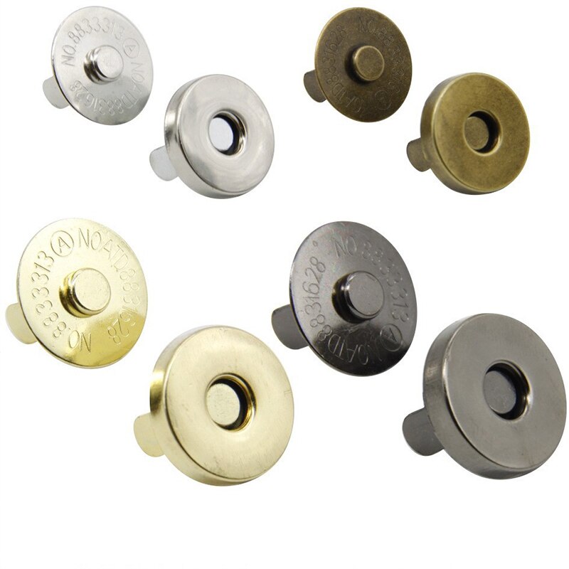 5 pièces 14/18mm Pick métal forte attaches magnétiques fermoirs boutons pour sac à main sac à main portefeuille sacs pièces accessoires