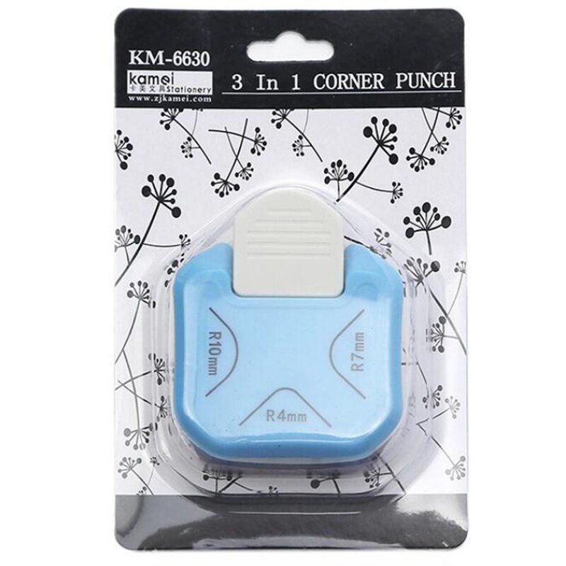 Mini Corner Trimmer Corner Durable Rounder Punch Blue Round Corner Trimmer DIY Paper Cutter Card Scrapbooking Punch