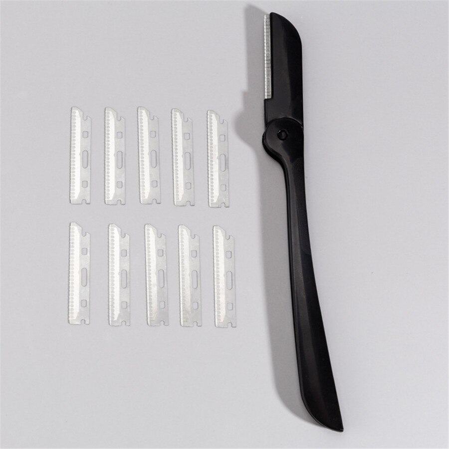 Variou Types All-Purpose Eyebrow Trimmer of Stainless Steel Replaceable Blade Micro Distance Protecting Net E514