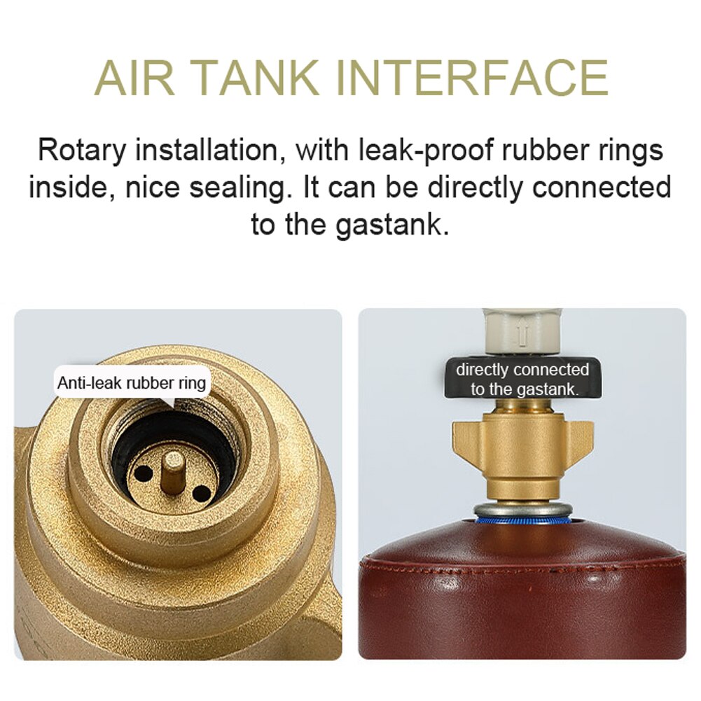 CAMPINGMOON Camping Stove Adapter Liquefied Gases Adapter GasTank Converter Adapter for Outdoor Cooking Camping Picnic BBQ