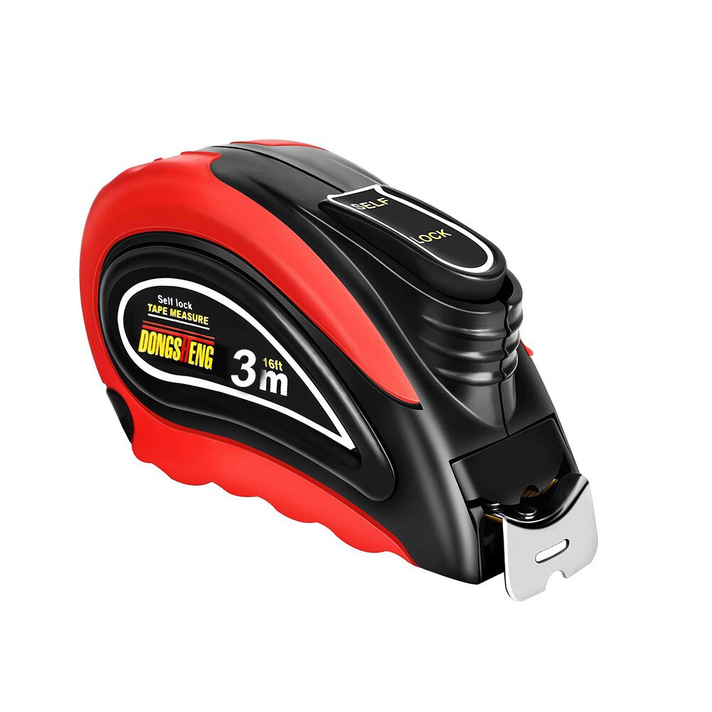 1Pc Portable Practical 3m Steel Retractable Self-Lock Measure Tape Steel Ruler Construction Carpenter Tool