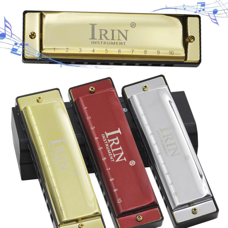 IRIN Harmonica Diatonische 10 Gaten 20 Tone G Key Mondharmonica Swan Mini Harmonica Harp Metalen Dubbele Rij Voor Rock jazz Blues