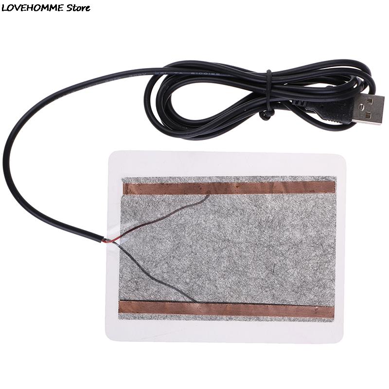 Placa calefactora portátil con USB, calentador de 10x4CM para zapatos, alfombrilla de ratón, almohadillas calefactoras eléctricas para Golves, para invierno