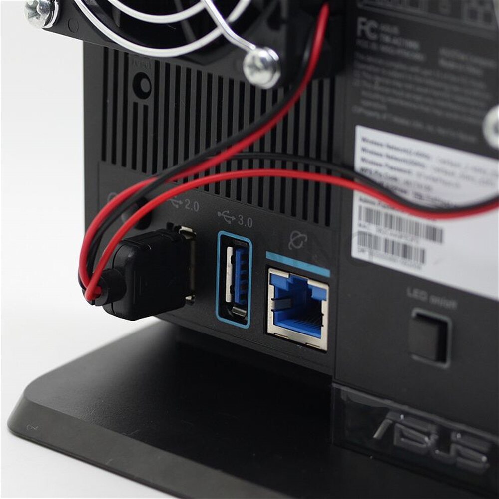 Kylfläkt värmeradiator usb effekt ultra tyst sprida temperaturkontroll för rt -ac68u ex6200 ac15 ac68u router