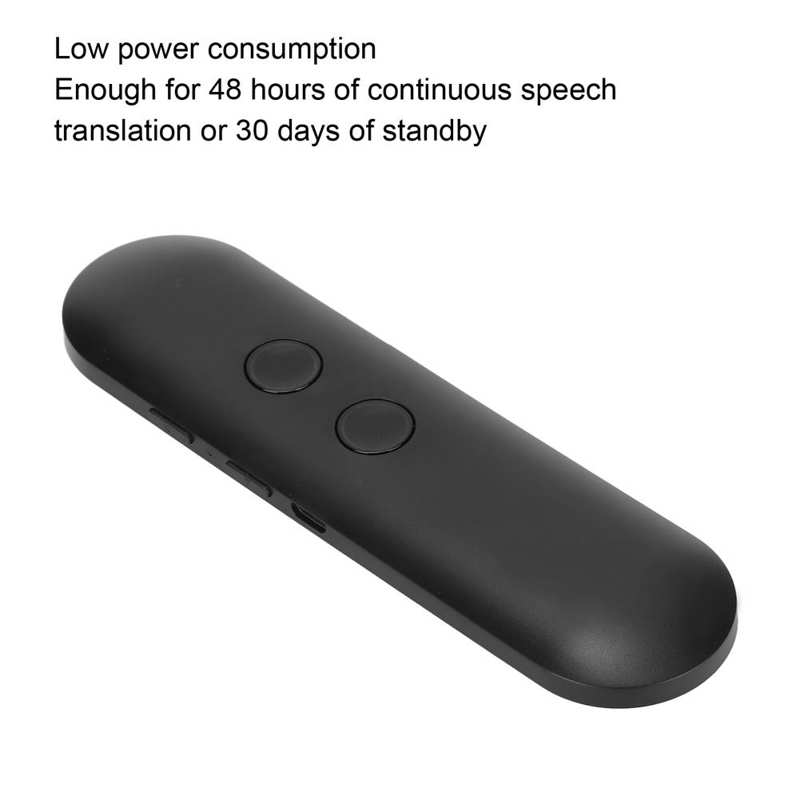 Traduttore AI Bluetooth 40 lingue portatile in tempo reale a 2 vie con dispositivo di traduzione vocale per lavori di studio di viaggio
