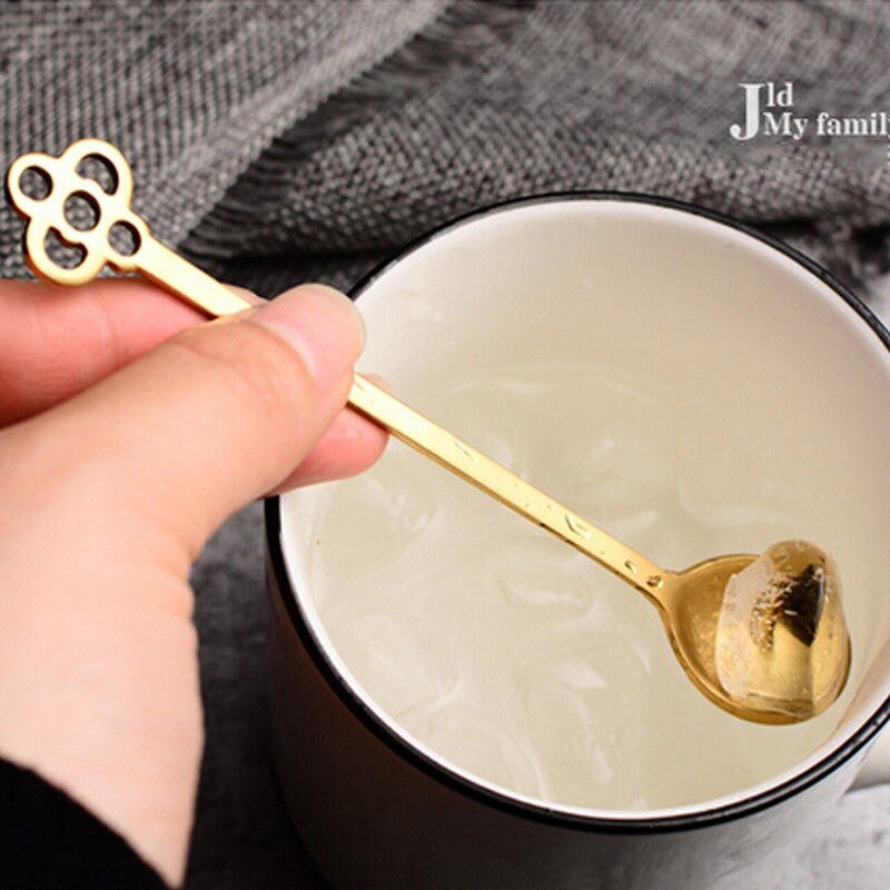 Leuke Rvs Lange Steel Latte Lepels voor Glas Roomijsijscoupe Koffie Theelepel Servies