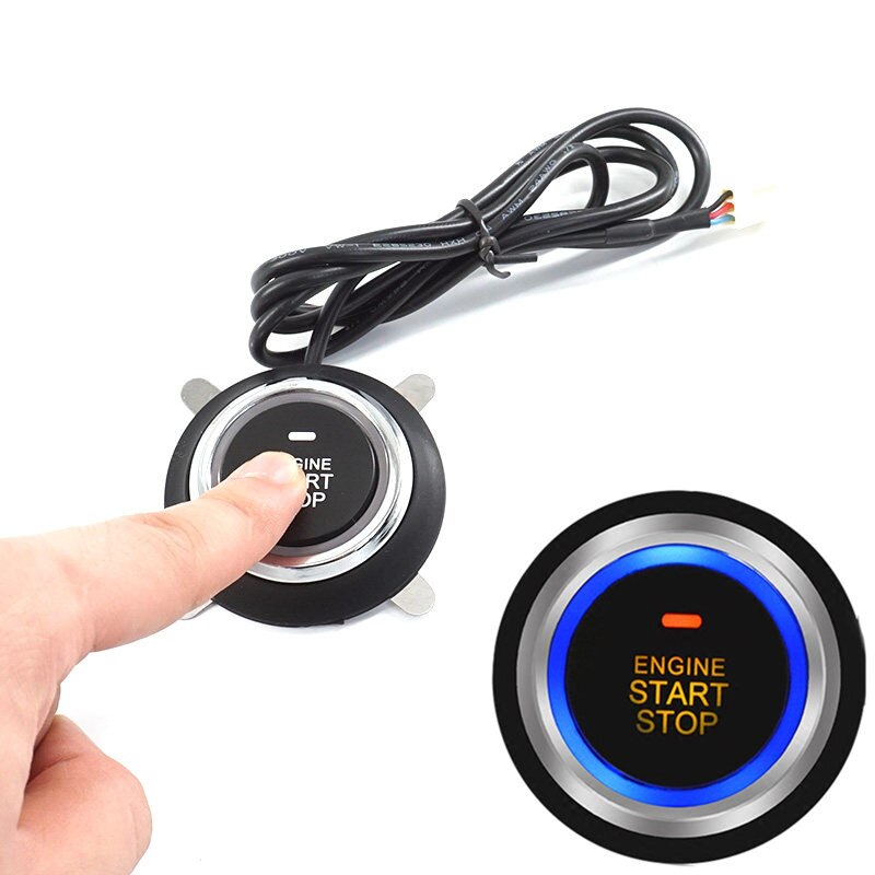 GSPSCN Car Engine Push Start Button RFID Engine Lock Ignition Keyless Start System Go Push Button Engine Start Stop Immobilizer