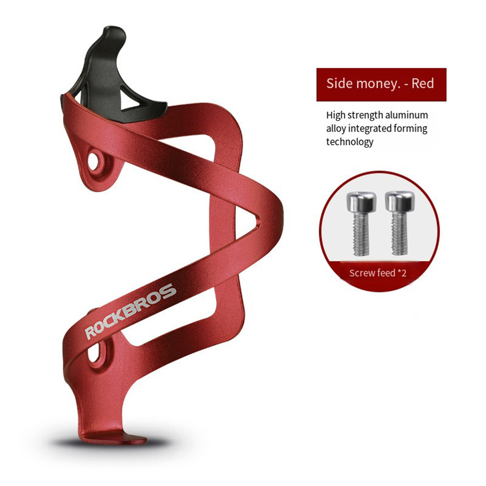 ROCKBROS Fietsfleshouder Fiets Drumhouder Flessenrek Kooien Mount MTB Weg Mountainbike Fietsen Rack: Rood