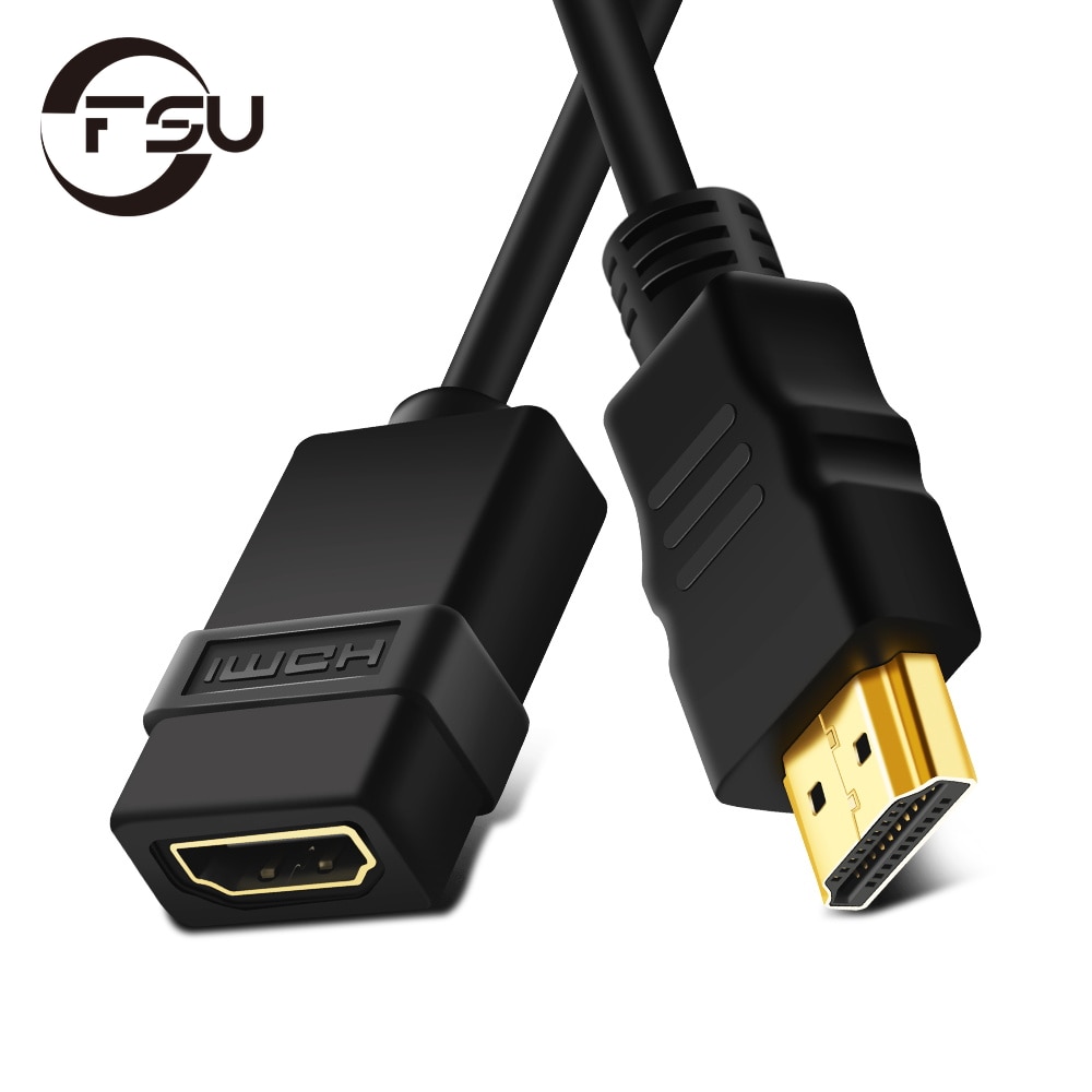 Fus 4K Hdmi Verlengkabel Hdmi 1.4 Man-vrouw Adapter Port 1080P Extender Voor Hdtv Projector PS3 4 Nintend Schakelaar Laptops