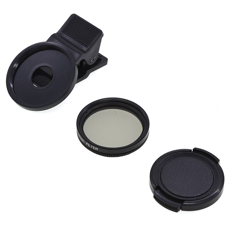 1 conjunto ultra fino cpl polarizador circular lente filtro 37mm & clip manter rotação anti-reflexo para 37mm lente do telefone