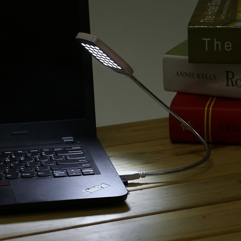 1 stuk heldere 28 led usb mini-lamp flexibele computerlamp laptop pc bureau leeslamp roze usb led-lamp