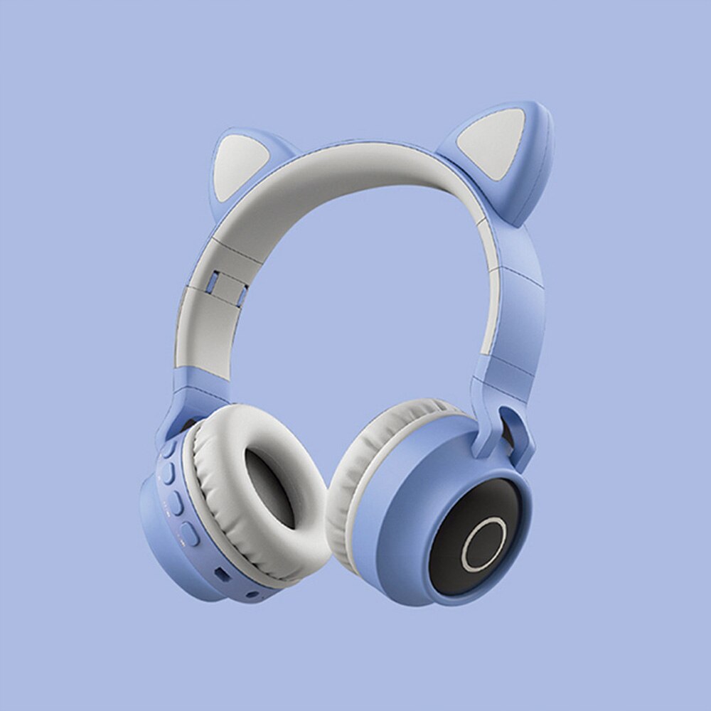 Arikasen lossless player bluetooth headphones LED FM Radio with microphone wireless stereo headset music for phones mp3 sports: B