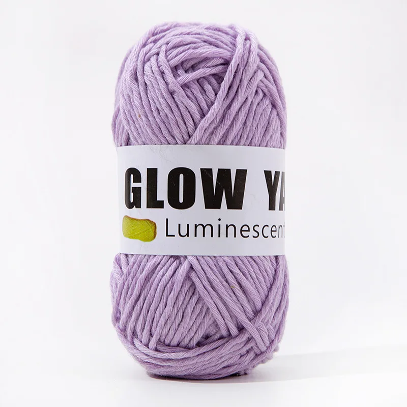 Luminous Thread Fluorescent Thread Emitting Light Hand Woven Crochet Hooks DIY Doll Accessories Handicrafts Spot: Duck Green