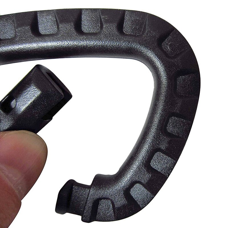 Carabiner Keychain Hard Polymer D Rings Light Weight Spring Snap Gear Clip Utility Hooks Backpack Hanging Buckle