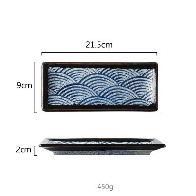 Tazón De Cerámica Estilo Japonés Azul, Capacidad 500 Ml - Ideal Para Sopa, Ramen, Cereales, Postres Y Como Cuenco Decorativo