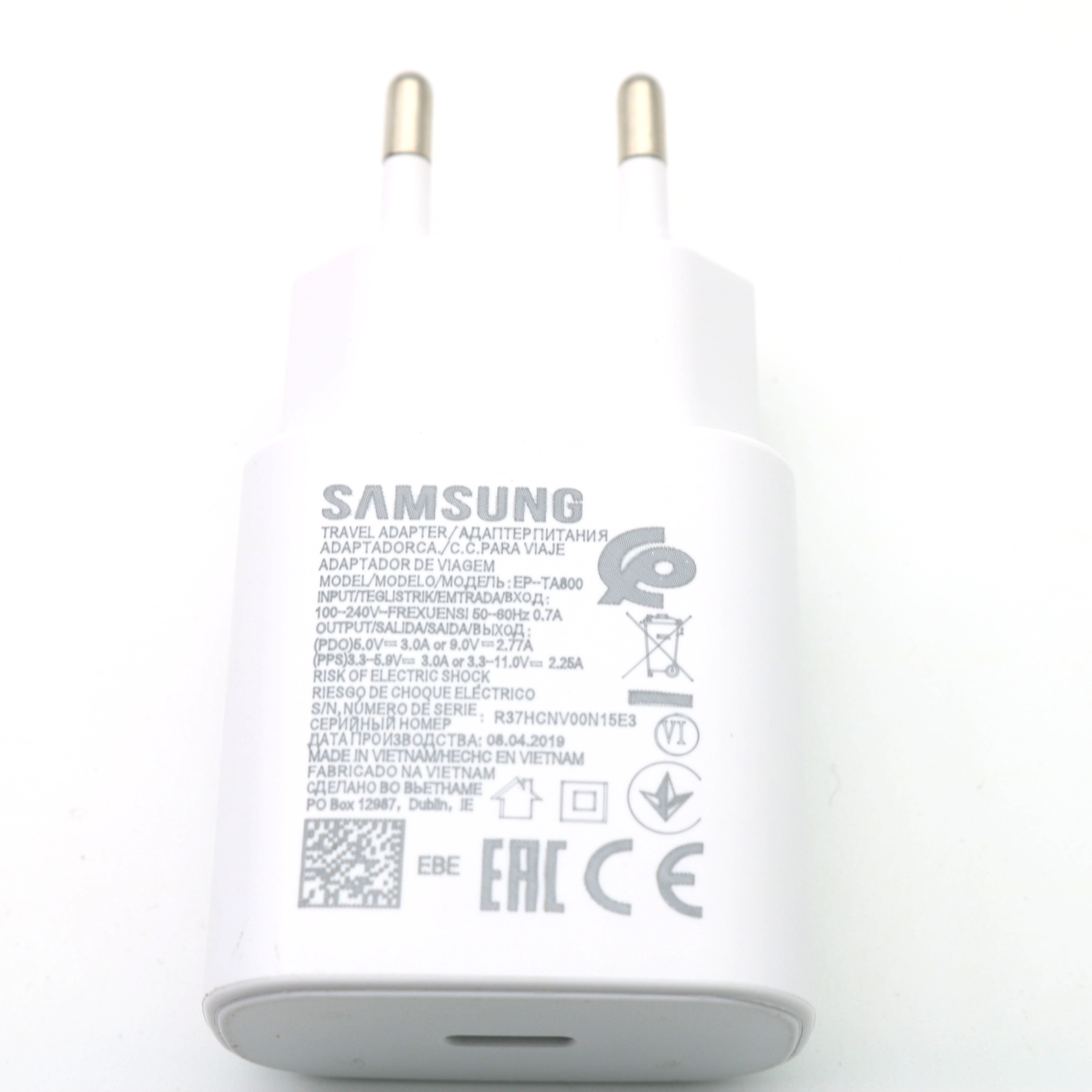 SAMSUNG Original Super Fast Charge Wall Charger EP-TA800 For Samsung GALAXY Note10 Note10 plus S10 5G S10 Plus S10Plus 5G 25W