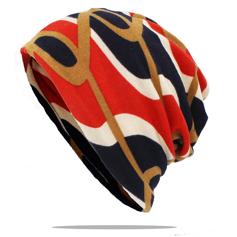 ALTOBEFUN Multifunction Men Winter Autumn Hat Teenager Adult Thin Girl Scarf Women Skullies Beanies Vintage Cap AHT179: 5