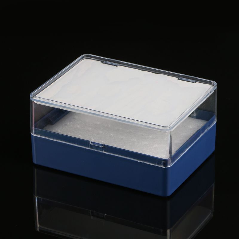 Plastic Storage Box With Foam Milling Cutter Organizer For 50 PCB Drill Bits