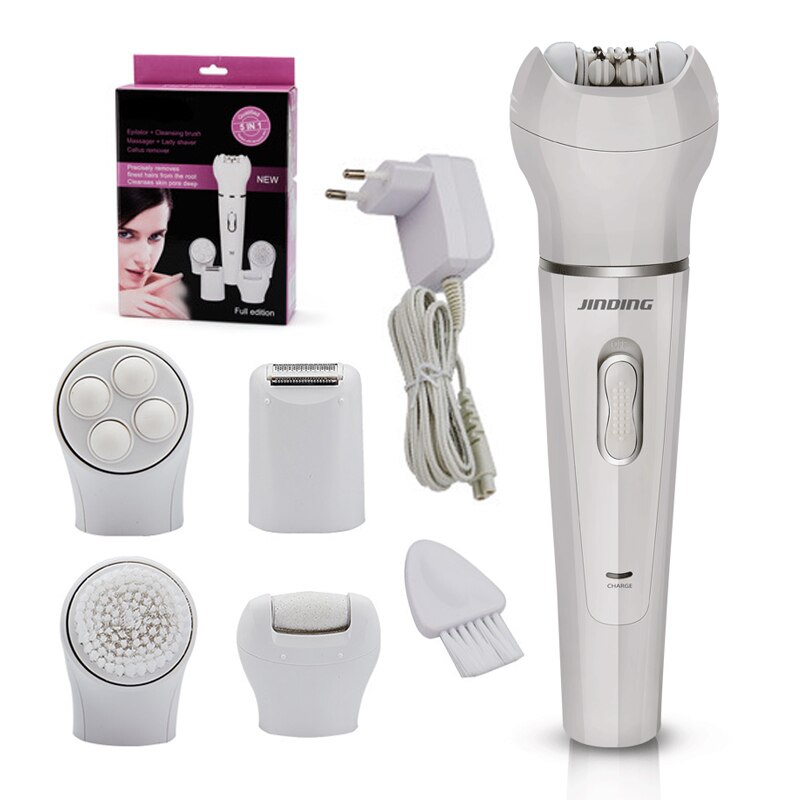 Elektrische voetvijl, pedicure, oplaadbare gezichtsborstel, reiniger, epilator, gezichtsreinigingsapparaat, elektrische ladyshave, massager  f30: Met doos