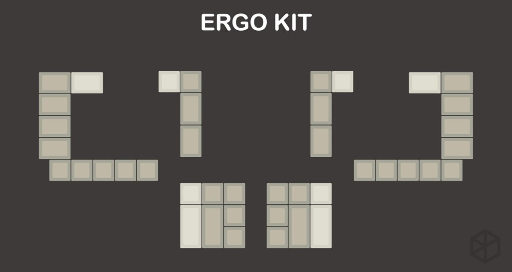 dsa profile Dye Sub Keycap Set PBT plastic retro beige for mechanical keyboard beige grey cyan gh60 xd64 xd84 xd96 87 104: RBeige Ergo x1