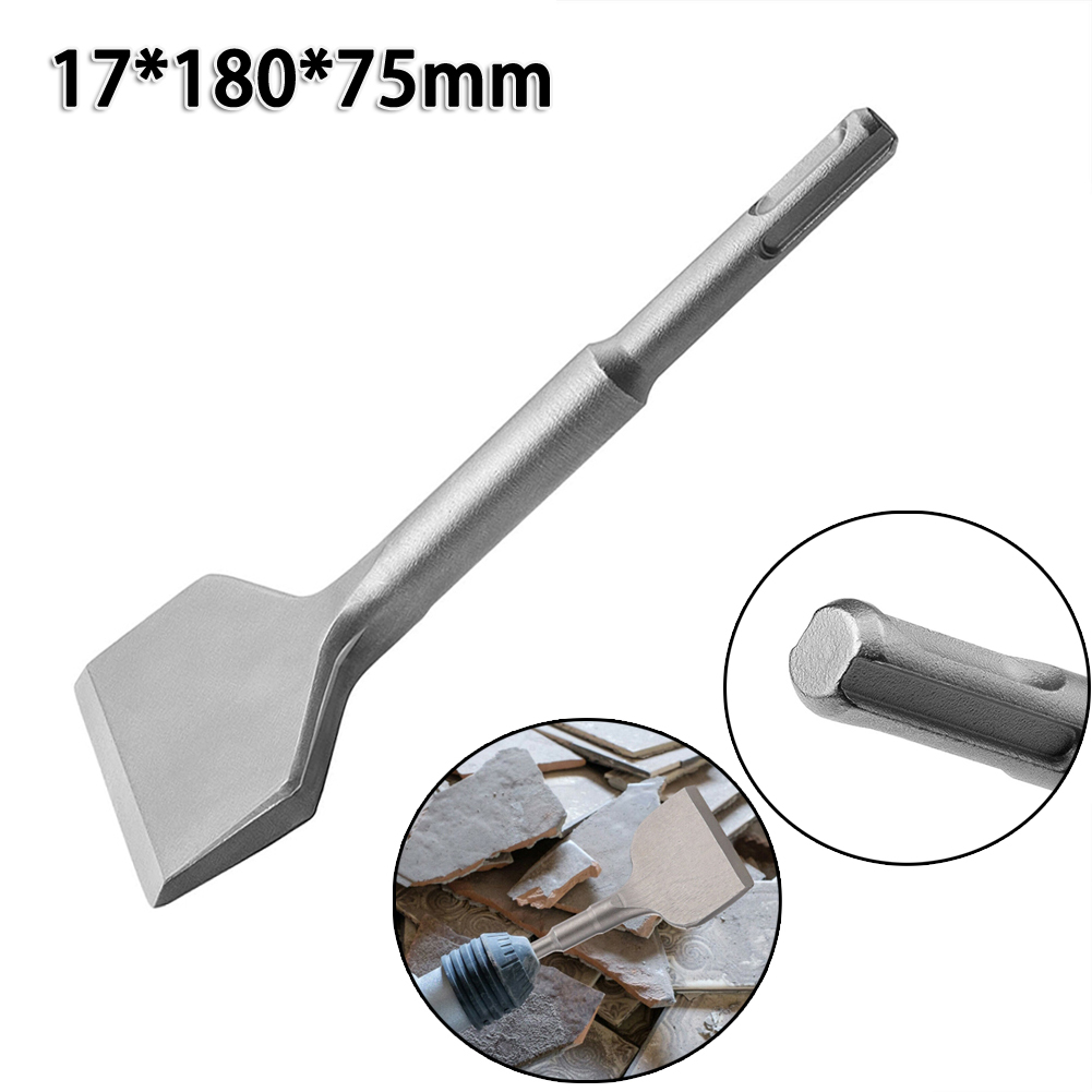 SDS-Plus Tile Chisel Cemented Carbide Electric Hammer Chisel Power Tool Accessories 15 Degree Tile Removal Chisel Scraper Bits