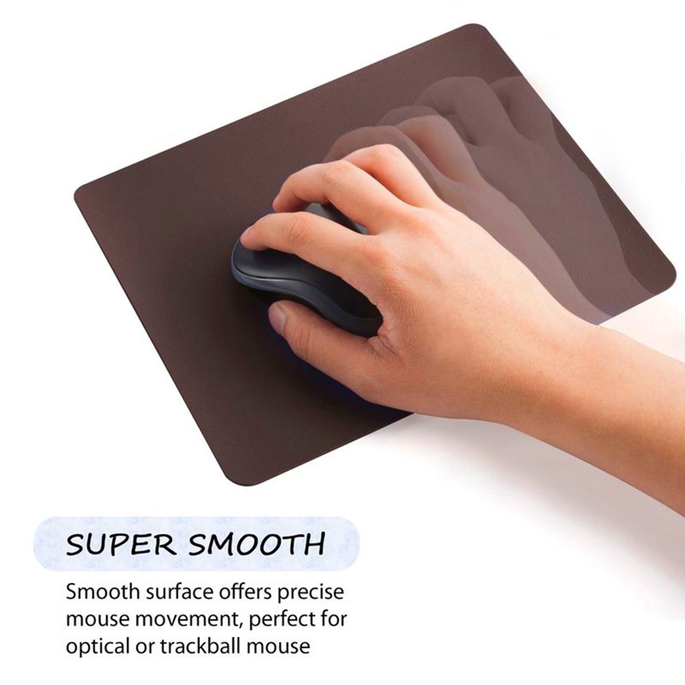 1PC Anti-slip Mouse Pad Leather Gaming Mice Mat Desk Cushion Universal Comfortable For Laptop PC Home Office Supplies