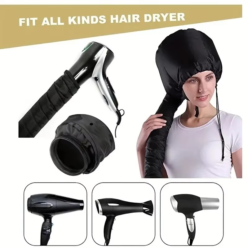 Secador de pelo multifuncional de alto rendimiento para el cuidado del cabello, 1 ud., una parada, emparejado con gorro calefactor