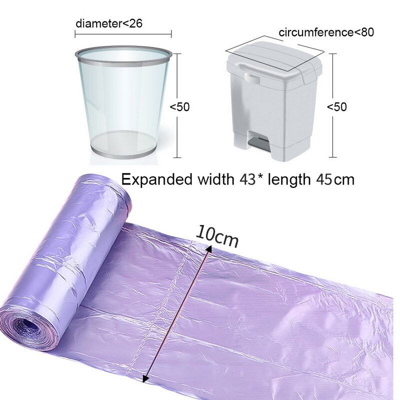 Thicken Garbage Bags Multicolor Trash Bags Disposable Environmental Storage Bag Large Leak-proof Waste Bag Household