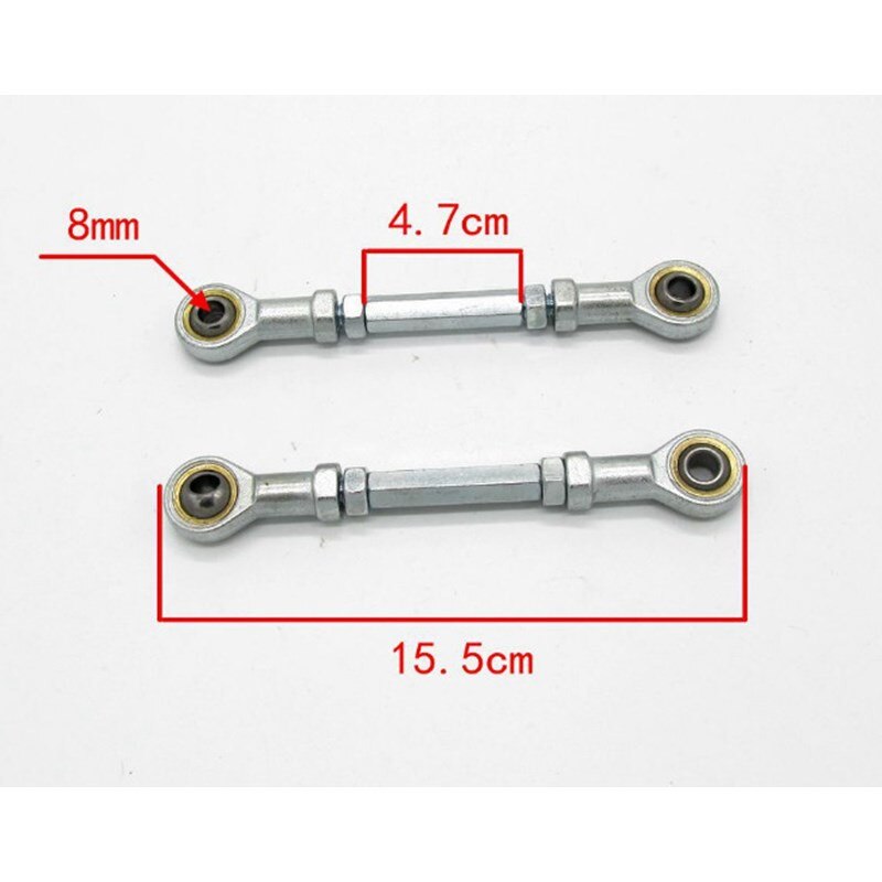 Rótula de bola M8, varilla de tracción, junta de bola para brazo de balancín hacia arriba y hacia abajo para piezas modificado para motocicleta