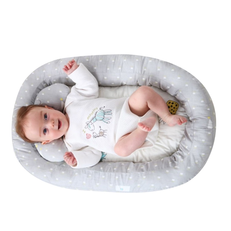 Portable Baby Nest Bed Removable Travel Crib Nursery Infant Sleeping Cotton Toddler Cradle Bassinet Independently Adaptability