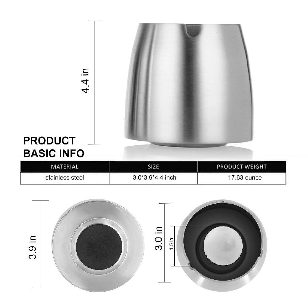 TPFOCUS Mode Roestvrij Stalen Asbak Outdoor Wind Asbak voor Tuin Terras Balkon