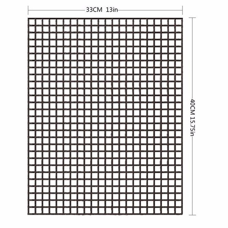 BBQ Grill Mesh Mat Non Stick, Set of 3 Barbecue Grilling Mats for Outdoor Grill, Heat Resistant Baking Mat,40X33CM