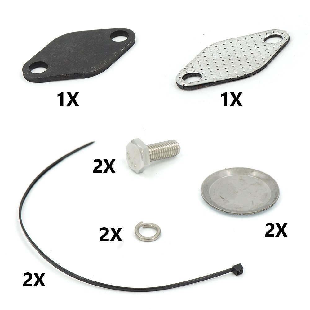 Aluminium egr delete kit / egr removal kit blanking bypass til bmw  e46 318d 320d 330d 330xd 320cd 318td 320td