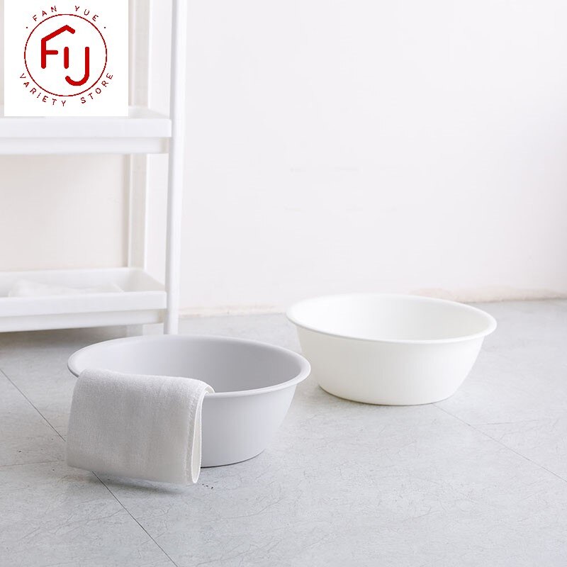 Lavabo de plástico de estilo japonés para el hogar, lavamanos grueso Simple, grande, de