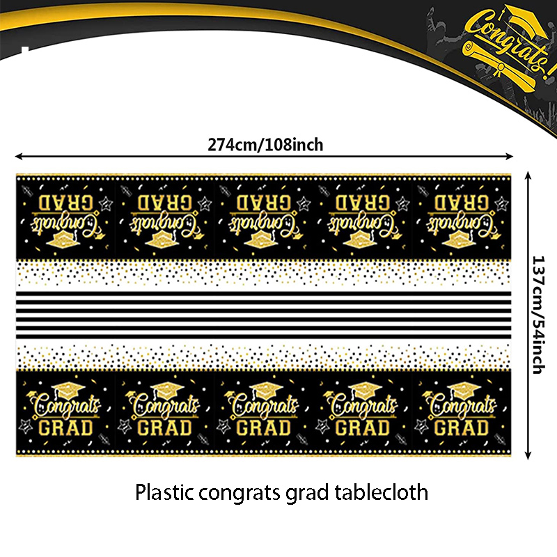 Guirlandes de chapeau de baccalauréat de remise de diplôme en or noir, guirlandes de casquette en papier pour les célébrations scolaires, décorations suspendues pour fête de remise de diplôme 2025: Rose