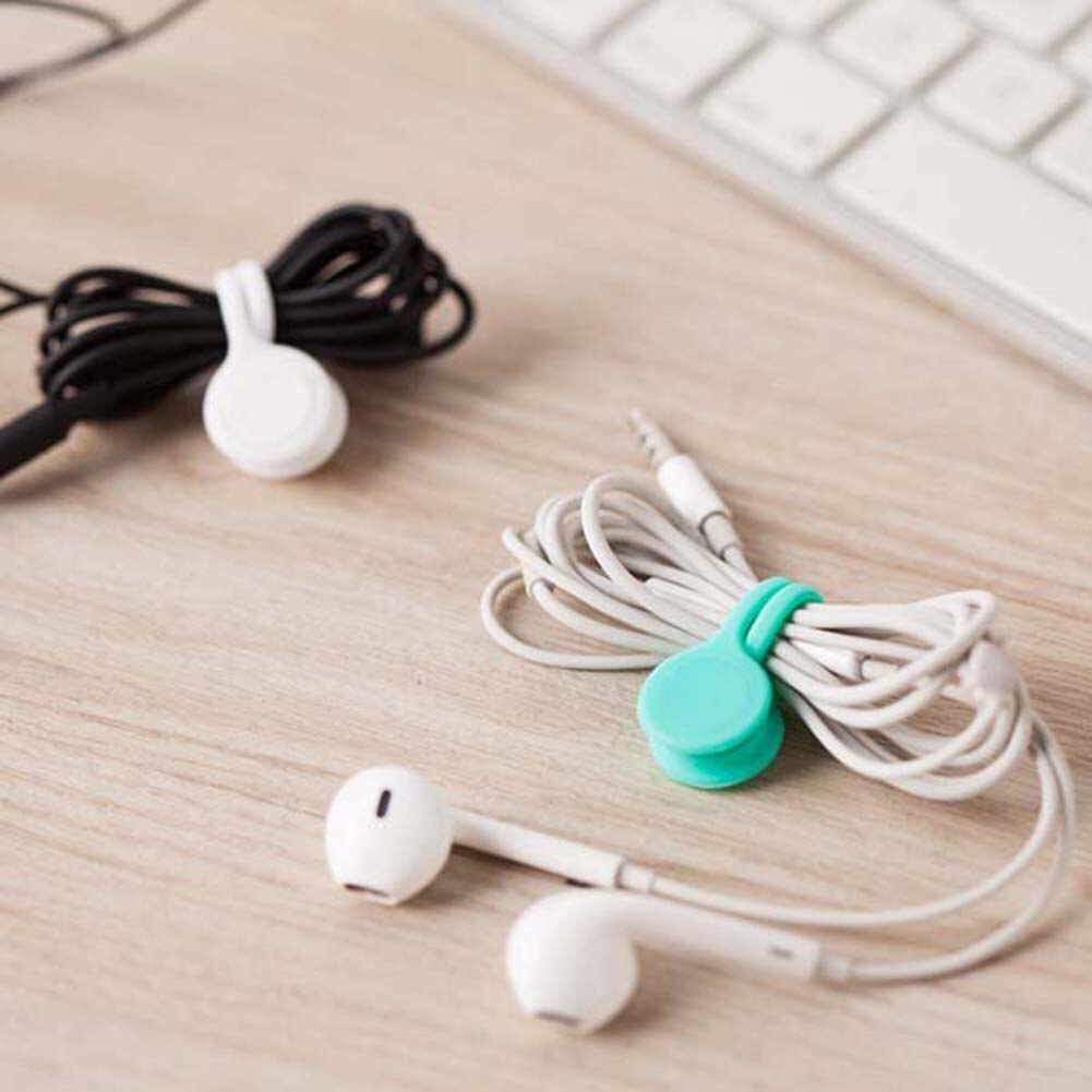 Auto Cable Wire Organizer Winder Smart Wrap For Headphone In Ear Earphones Support