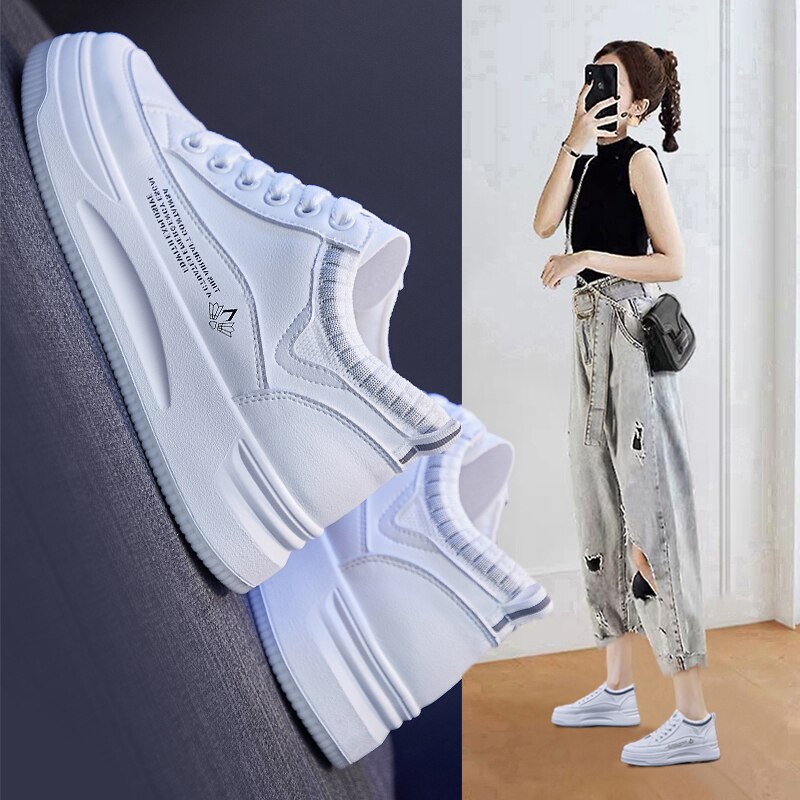 Q1602 spring white shoes