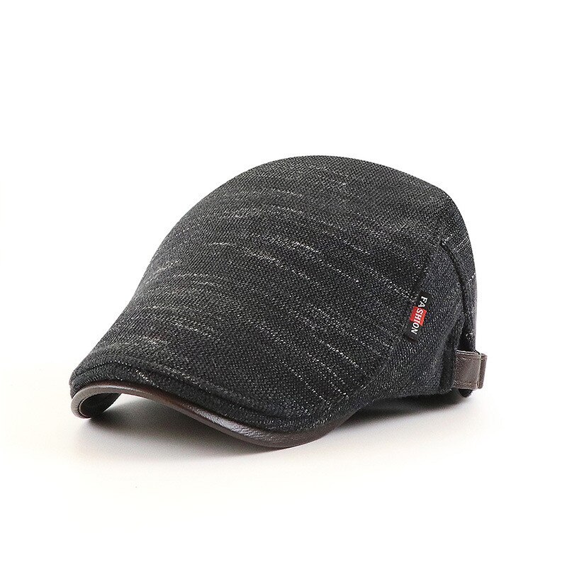 Womens Newsboy Cap Beret Cap Algodão 8 Painéis Vintage Cabbie Hat Octogonal Vise