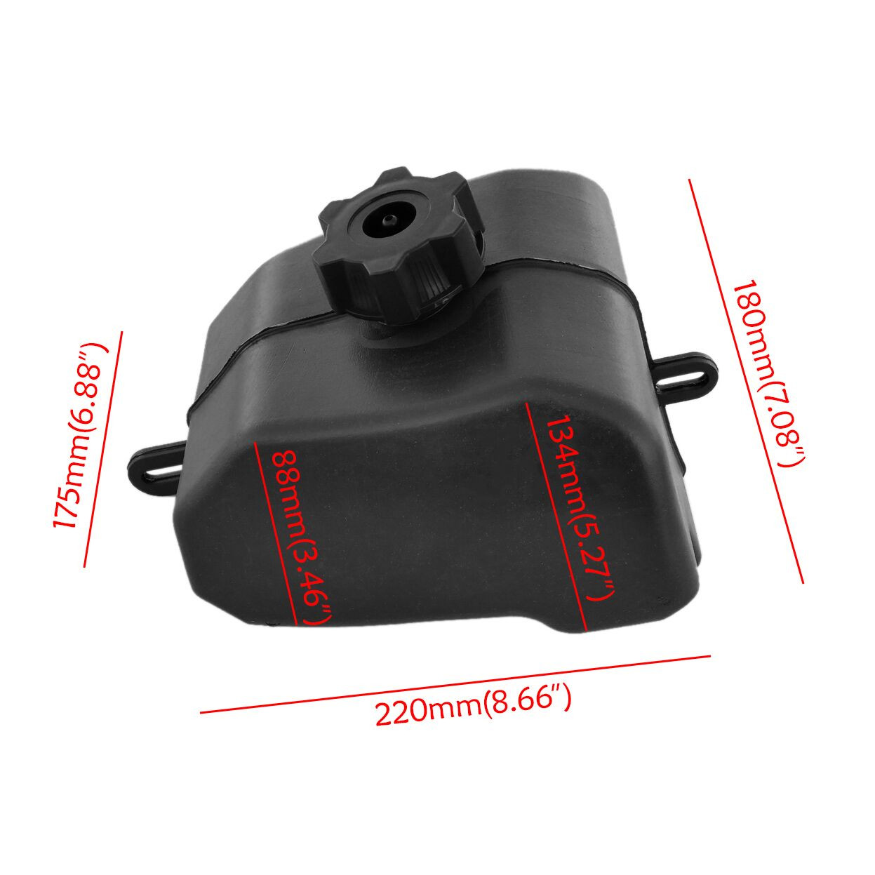 TDPRO-tanque de combustible de gasolina y Gas para motocicleta, tanque de plástico de 1,8l para 50cc, 90cc, 110cc, 125cc, Quad, Dirt Bike, pequeño, Hummer, ATV, Buggy,